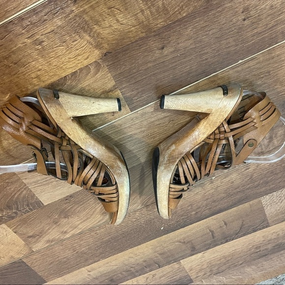 Michael Michael Kors Brown Gladiator Heels - Picture 7 of 13